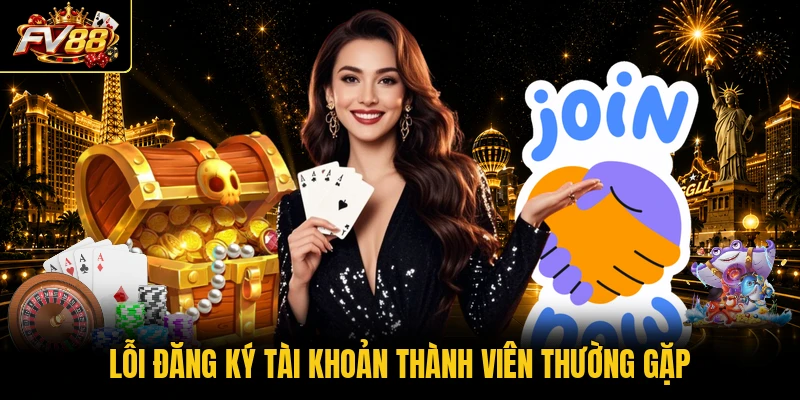 Lỗi đăng ký tài khoản thành viên thường gặp